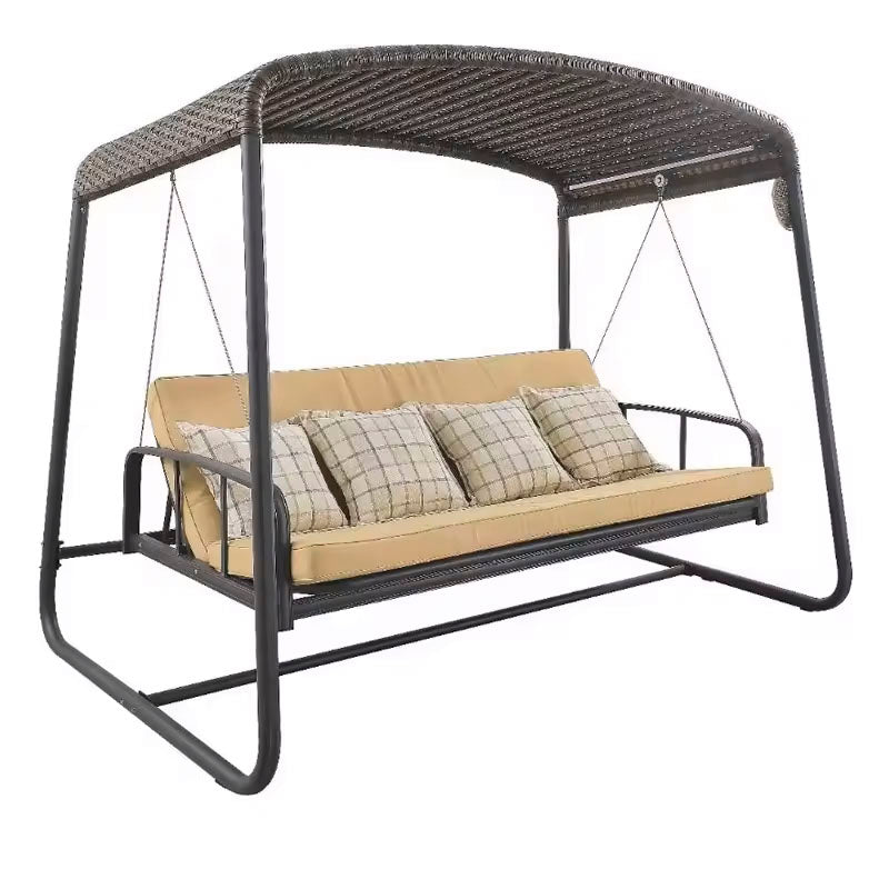 High Quality Swing Chair Garden 3 Seater Roof Outdoor Metal Patio Swings Bed - North Oasis