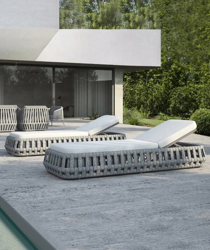 Modern Sling Chaise Lounge for Ultimate Relaxation - North Oasis